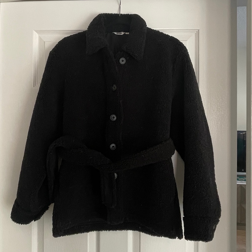 Short Teddy Wrap Coat